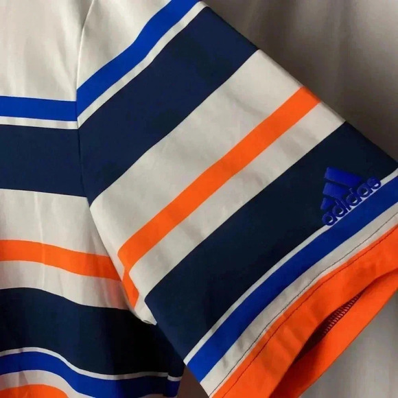 ADIDAS MENS XL POLO ATHLETIC SHIRT POLYESTER SPANDEX BLEND GOOD CLEAN CONDITION - Picture 5 of 12